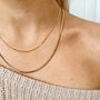 Simple Gold Plated Chain Necklace Set, thumbnail 3 of 4