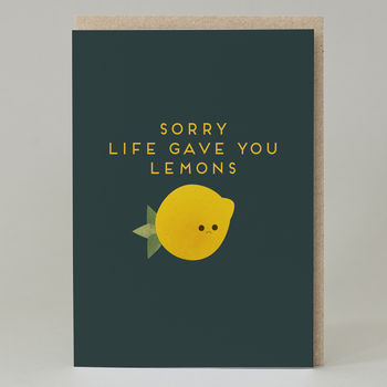 'Sorry Life Gave You Lemons' Card, 2 of 3