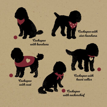 Personalised Cockapoo Print For One Or Two Dogs, 2 of 12