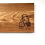 Dogs Lovers Personalised Chopping Oak Board, thumbnail 4 of 8