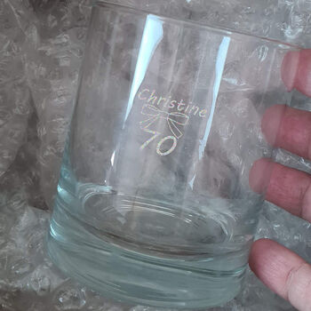 70th Birthday Whisky Glass, 3 of 7