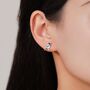 Sterling Silver Magpie Bird Stud Earrings With Enamel, thumbnail 5 of 11