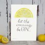 Personalised 'Let The Evening Be Gin' Print, thumbnail 5 of 10