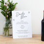 Scattered Hearts Wedding Drinks Menu Sign, thumbnail 1 of 5