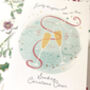 Daughter And Son In Law Festive Foiled Christmas Card, thumbnail 3 of 3