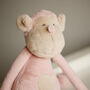 Cheeky Monkey In Pink Plush Toy For Baby And Toddler, thumbnail 5 of 11