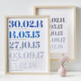 Personalised Special Dates Print For Him, thumbnail 5 of 10