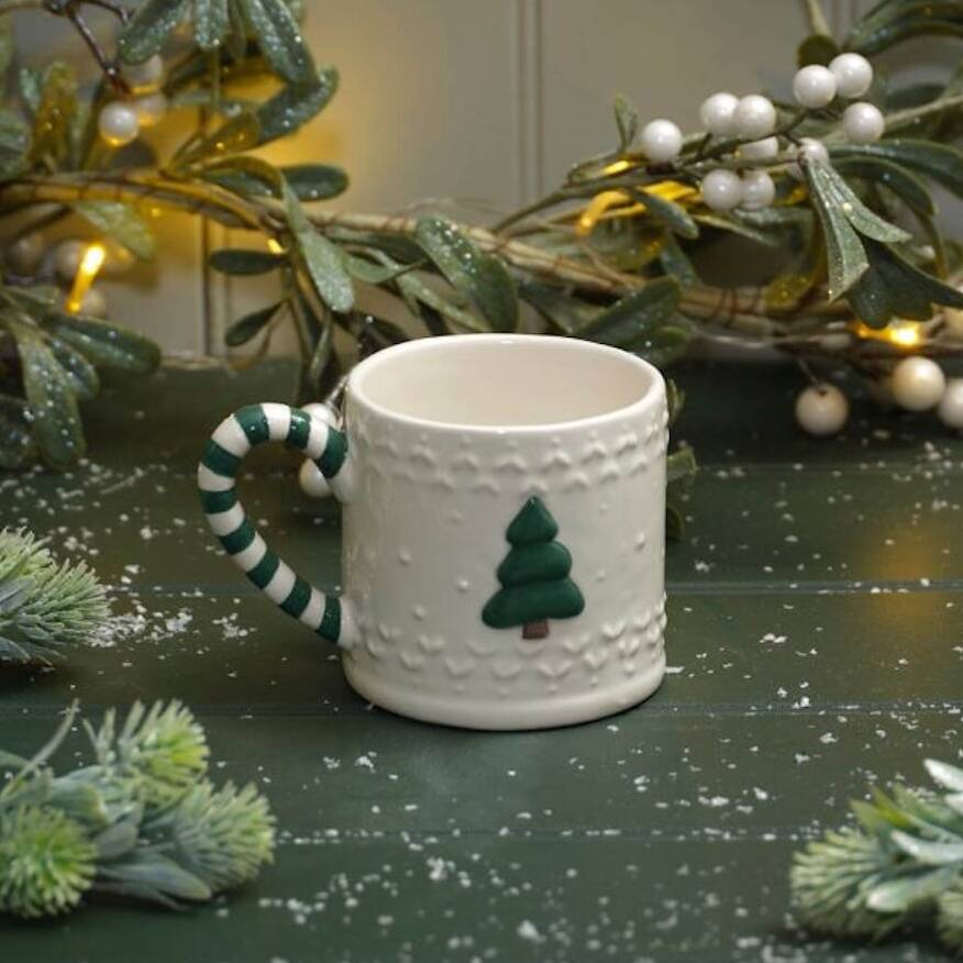 Christmas Tree Ceramic Mug, 1 of 2