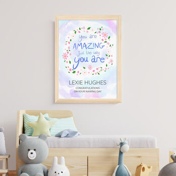 Personalised Amazing Floral Christening Print, 10 of 12