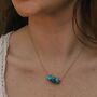 Turquoise Crystal Necklace, thumbnail 1 of 5