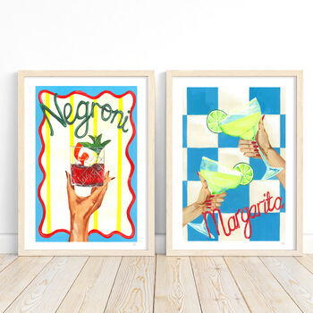 Negroni Cocktail Art Print – Italian Aperitif Wall Art, 3 of 10
