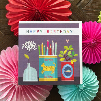 Happy Birthday Pencils Card, 5 of 5
