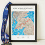 Personalised Watercolour Route Map Framed Art For Any Cycle, thumbnail 3 of 6