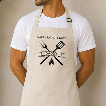 Personalised Name And Message BBQ Apron, 4 of 6