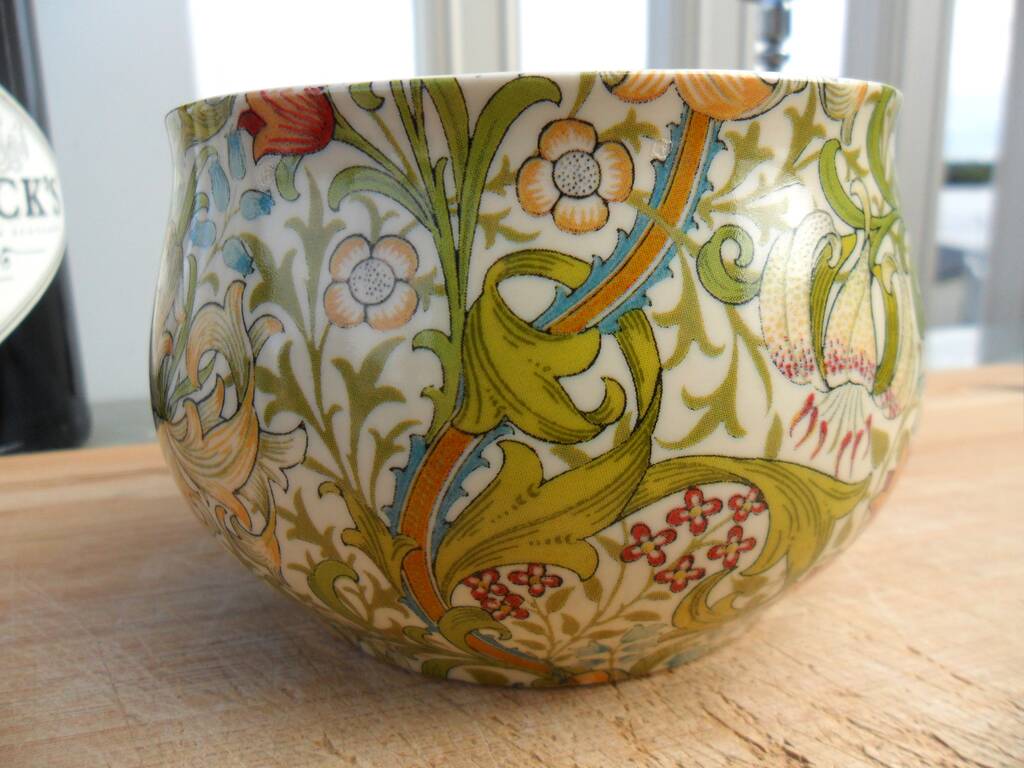 Open Sugar Bowl In William Morris Golden Lily Design, 1 of 8