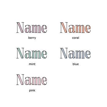 Baby Name Typography Card, Welcome To The World, 5 of 6