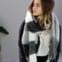 Personalised Soft Fringed Colour Block Scarf, thumbnail 4 of 7