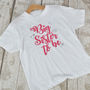 'Big Sister To Be' New Baby Announcement T Shirt, thumbnail 4 of 6