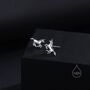 Unicorn Stud Earrings In Sterling Silver, thumbnail 4 of 10