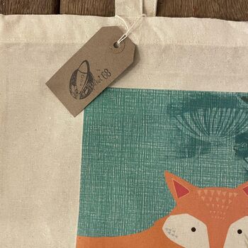 Fox Cotton Tote Bag, 2 of 2