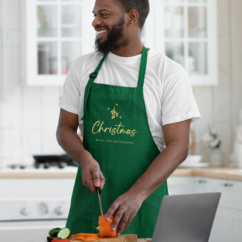 Personalised Christmas With The Family Apron, 2 of 12