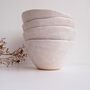 Handmade White Speckled Pottery Cereal Bowl, thumbnail 2 of 6