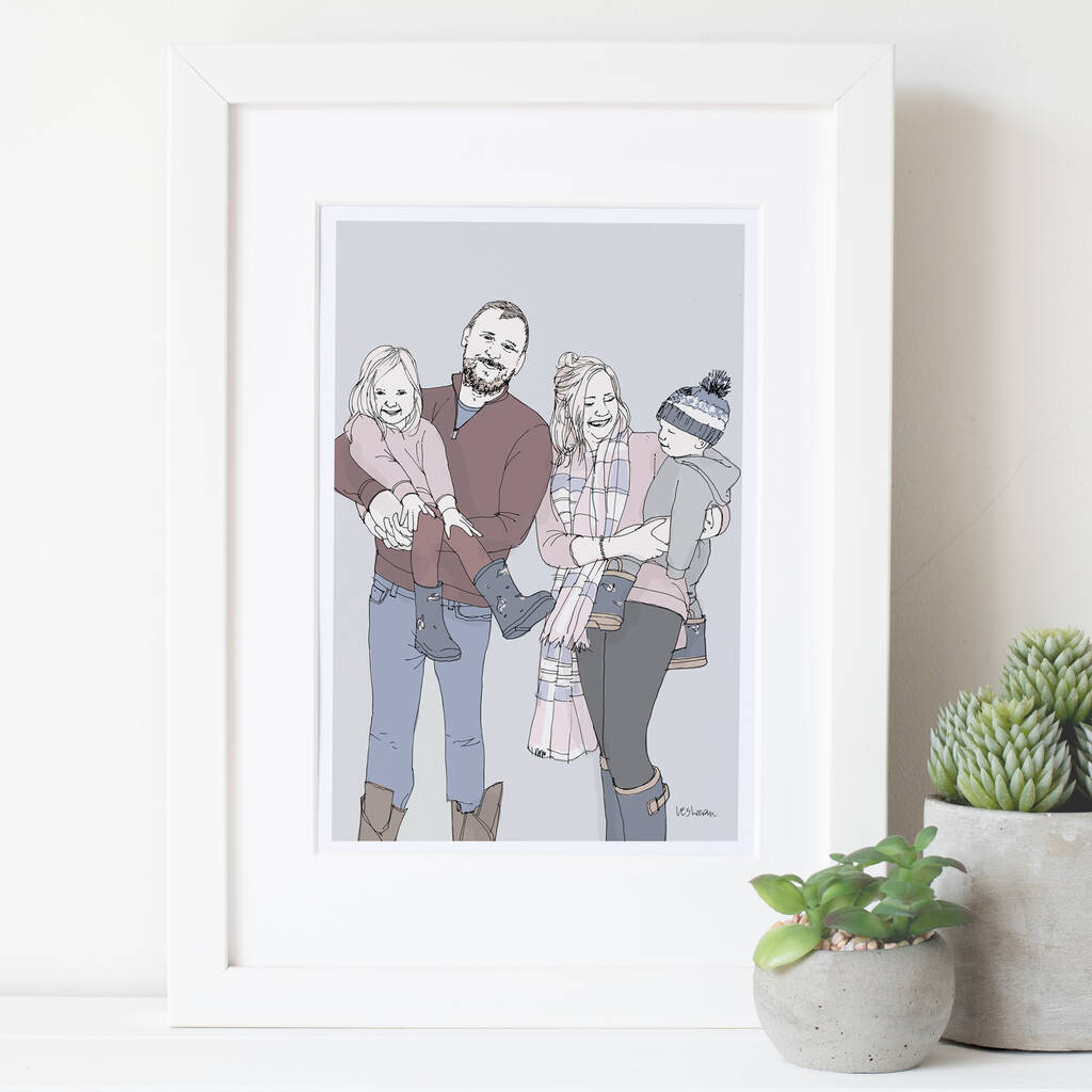 Personalised Family Portrait, 1 of 12