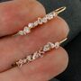 Herkimer Diamond Ear Climbers In 14k Gold Filled, thumbnail 3 of 7