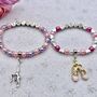 Personalised Ballerina Or Gymnast Charm Bracelet, thumbnail 1 of 12