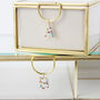 Personalised Gold And Glass Velvet Jewellery Box, thumbnail 4 of 10