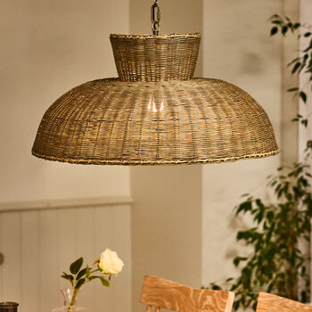 Monde Woven Rattan Ceiling Shade, 2 of 5