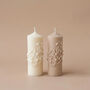 Minimalist Floral Wedding Candles, thumbnail 2 of 7