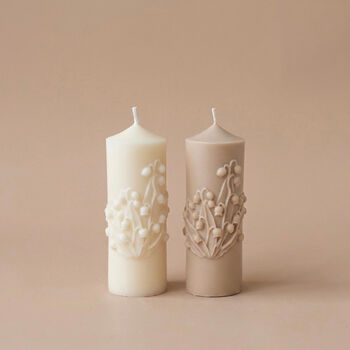 Minimalist Floral Wedding Candles, 2 of 7