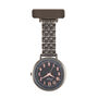 Pink Mother Of Pearl And Rose Gold Link Chain Fob Watch, thumbnail 4 of 6