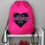 Personalised Dance Kit Drawstring Bag, thumbnail 2 of 3