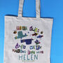 Personalised Time Flies With A Fun Teacher Bag, thumbnail 8 of 9