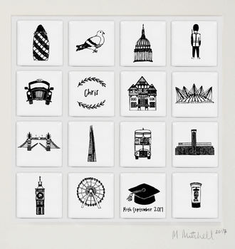 London Personalised Illustrated Wall Art, 4 of 8