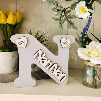 N For Nan Personalised Mother's Day Gift Grey, 2 of 3