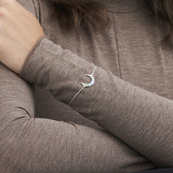 Silver Nightshade Moon Bracelet, 2 of 9