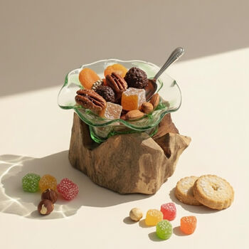 Retro Molten Glass Sweet Bowl, Nut Bowl And Fruit Bowl, 2 of 5