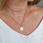 18ct Gold Plated Zodiac Sign Coin Necklace, thumbnail 2 of 7