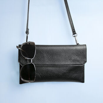 Personalised Leather Clutch Bag, 3 of 12