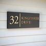 Personalised House Sign With Dividing Line, thumbnail 1 of 10
