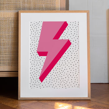 Lightning Bolt Art Print A1, A2, A3, A4, A5, A6, 3 of 4