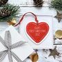Personalised Heart Christmas Tree Decoration, thumbnail 2 of 6