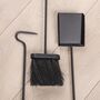 Contemporary Wood And Iron Fireplace Companion Set, thumbnail 3 of 5
