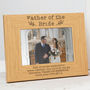 Personalised Father Of The Bride Photo Frame, thumbnail 1 of 3