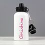 Personalised Pink Name Water Bottle, thumbnail 2 of 3