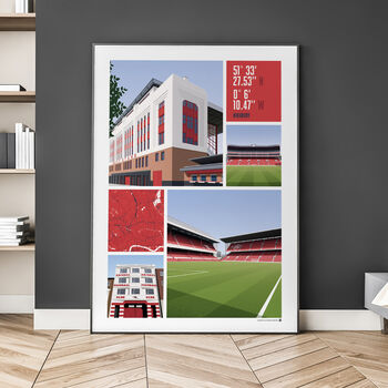 Arsenal Fc Views Of Highbury Poster, 3 of 7