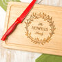 Personalised Family Wreath Chopping / Cheese Board, thumbnail 1 of 5